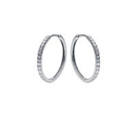 Silver Hoop Earring HO-2407